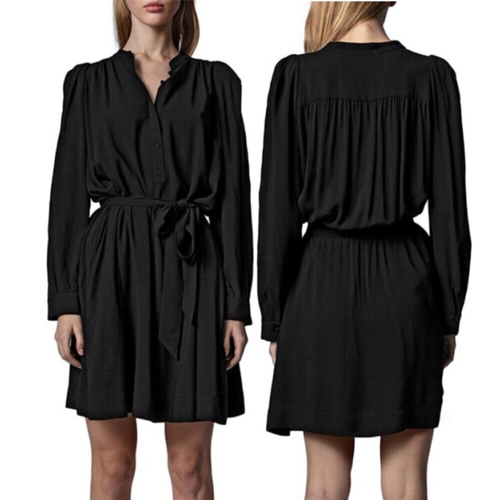 Zadig & Voltaire Belted Retouch Mini Dress